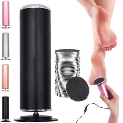 Myeluna Footglow Callus Remover, My Eluna Callus Remover, kuolleelle kovalle halkeilevalle iholle 60 korvaavalla hiomatyynyllä (musta)