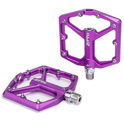 ZTTO JT07 1 par sykkel flat pedal stålakse 32 pigger sykkelpedaler Sykling erstatter delvis lilla Style A