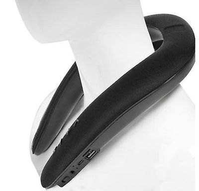 Handuo 5d Ny Stereo Wireless Bluetooth U-formet Hagesmæk Højttaler Ring Hals Hængende Hals Mikrofon sort