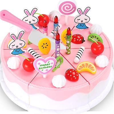 Fantasia Simulation Fødselsdag Cake Girl Køkken Play House Legetøj Pink