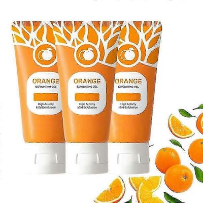 3 kpl appelsiinientsyymikuorinta, luonnollinen appelsiininkuorintageeli kasvojenkuorinta, syväpuhdistava ja kosteuttava kasvojenkuorinta kaikille i...