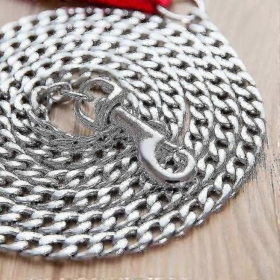 Heavy Duty Anti-Bite -koiran talutushihna vaahtomuovikahvalla, kestävä metalliketju pienille keskisuurille koirille lemmikkieläinten koulutukseen M...