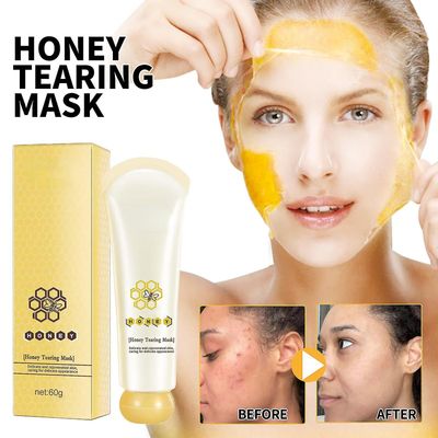 Honey Face Mask, Honey Tearing Mask Honey Peel Off Mask Dead Skin Clean Pores Shrink, Oil Control Blackhead Remover