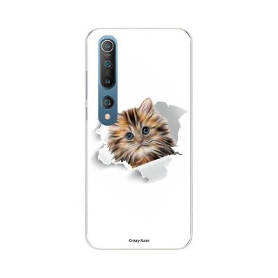 Crazy Kase Skrog til Xiaomi Mi 10 Soft Cute Cat