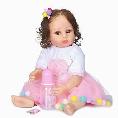 Genfødsel dukke 55cm fuld silikone krop realistiske genfødte dukker håndlavede genfødte baby børn baby pige dukke bebes fødselsdag sød gave