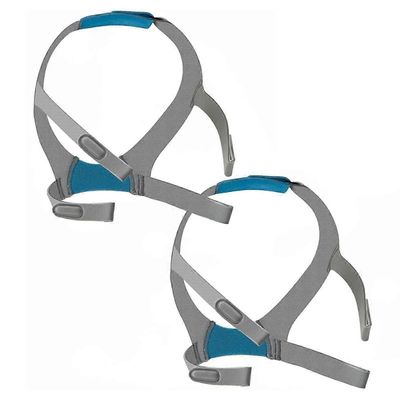 2kpl korvaavat pääremmien hihnat F30: lle, pääremmien hihna F30 CPAP -maskille säädettävä istuvuus taikanauha HarmaaSininen