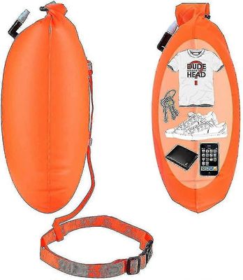 Näkyvä aikuisten uintipoiju avovedelle, puhallettava turvallisuus lifebuoy uimiseen, Triathlon, Snorklaajat
