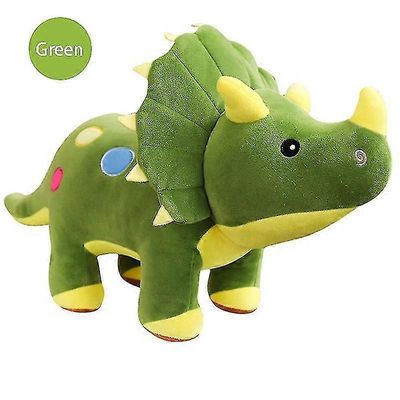 40cm Creative Pehmeä Pehmeä Triceratops muhkea Lelu Dinosaurus Nukke Täytetty Lelu Lahjat Vihreä