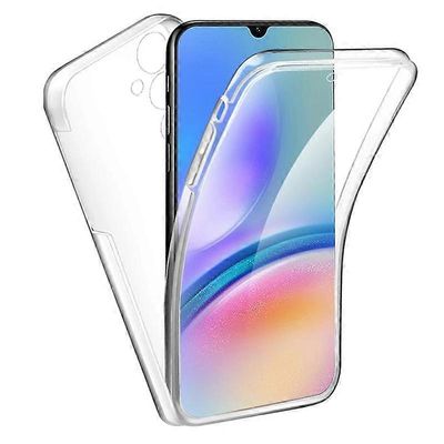 360 kaksipuolinen kokovartalokotelo Samsung Galaxy S24 S23 Ultra Plus FE A05 A05S A15 A25 A35 A55 A04 A04S A14 A24 A34 A54 5G 4G kirkas pehmeä kans...