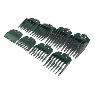 8kpl yleiskäyttöinen hiustenleikkuukoneen leikkausrajan kampaohjaimen kiinnitystyökalun vaihtotyökalu armeijan vihreä