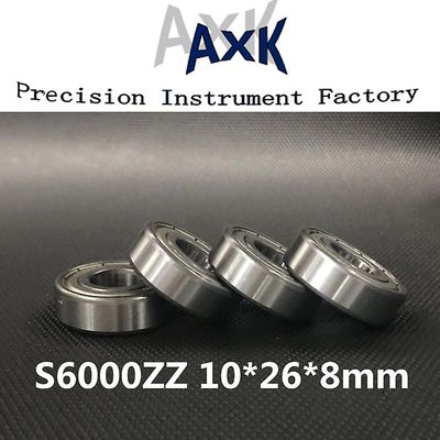 Gratis forsendelse S6000zz Abec-3 (10stk) Rustfrit stål kugleleje 10x26x8mm 6000zz / ss S6000z Rodamientos Roulement A Bille