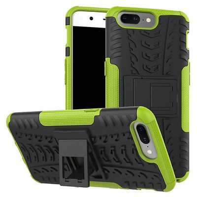 Shockproof rustning sag for oneplus 8t med kickstand all inclusive dække grøn rpc1511