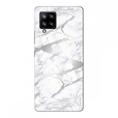Crazy Kase Samsung Galaxy A42 5g Blød silikone 1 mm, grå marmor effekt