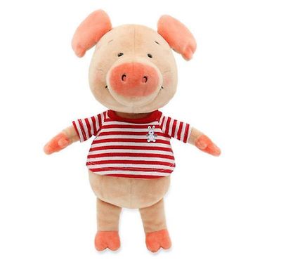 Handuo Rød stribet navy skjorte med piggy figur