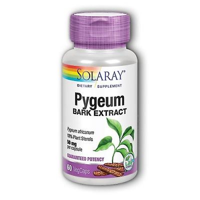 Solaray Pygeum kuoriuute, 50 mg, 60 korkkia (pakkaus 1)