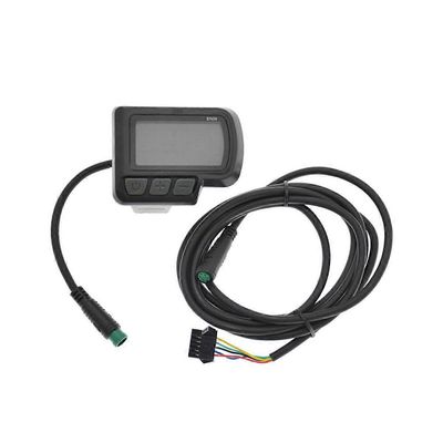 Sähköpyörä EN06 älykäs LCD-mittari maastopyöräskootteri LCD-näyttö Vedenpitävä kaapeli Muunnososat Musta