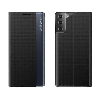 Samsung Galaxy S21 4G / 5G View Window Flip Cover PU nahkainen puhelinkotelo Monivärinen Style A