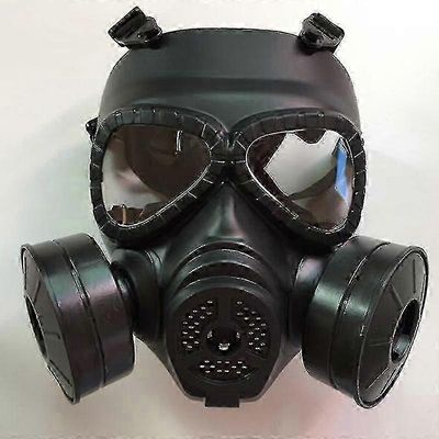 2025 Tactical Black Gas Mask - Sotilastyylinen hengityssuojain kasvojen suojaamiseen ulkona Vihreä