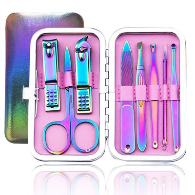 Grape Pp Manicure Sæt Nail Clippers Pedicure Kit Mænd Kvinder Grooming Kit