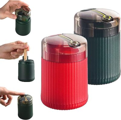 Tianzun Pop-up automatisk tannpirker dispenser, automatisk tannpirker dispenser, automatisk tannpirker dispenser Rød mørkegrønn 2pcs