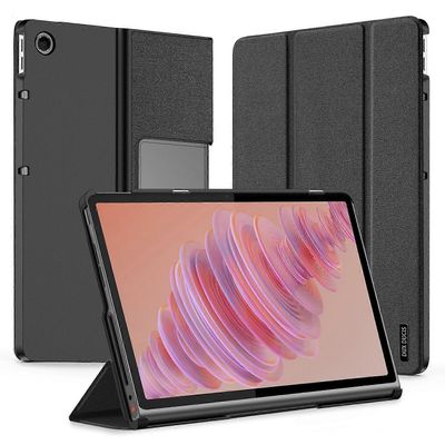 DUX DUCIS Domo -sarja Lenovo Tab Plus -nahkakotelolle kolminkertainen jalusta naarmuuntumaton tabletin kansi