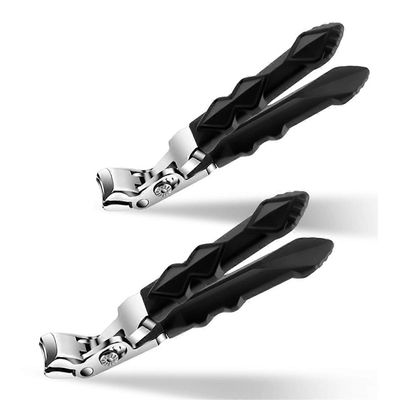 Clipmaster Pro kynsileikkurit, kynsileikkurit eläkeläisille, Clipmaster Pro varpaankynsileikkurit, varvaskynsileikkuri 2 kpl Musta