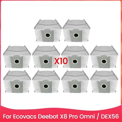 10 kpl tyhjiöpölypussi sopii X8 Pro Omni / DEX56 pölynimurin varaosien pölypussiin