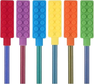 Tyggetabletter Chew Topper Sensory Fidget Toppers til børn, Oralmotorisk Særlige behov, Pakke med 6