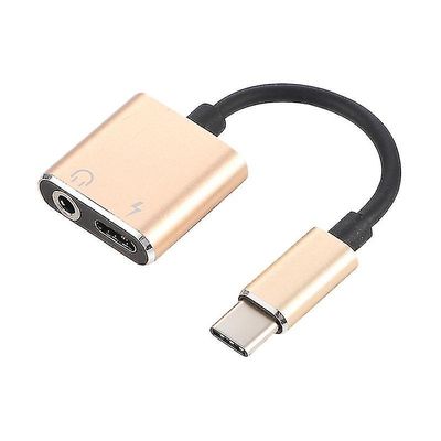 1stk Usb C lydadapter