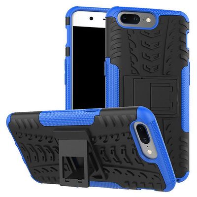 Shockproof rustning sag for oneplus 8 pro med støttefod all inclusive dække blå rpc1482