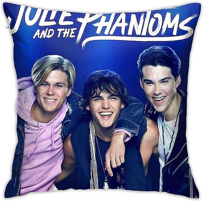 Komfortabel og holdbar Julie und The Phantoms Square putevar Cover Easy Care Pute Covers Maskinvaskbar 18x18 tommer