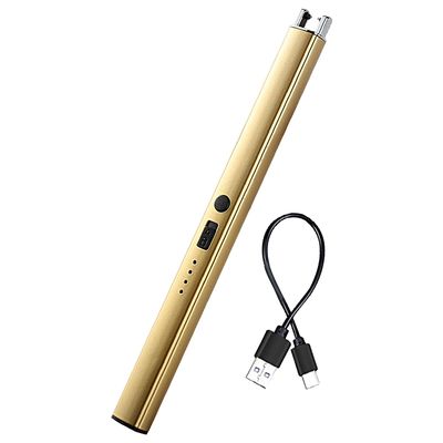pulssisytytin usb ladattava tuulenpitävä pitkä kahva retkeilykaasuliesi liekitön sähköinen sytytin ulkotarvikkeet kaesi Golden