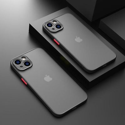 Luksus klar rustning mat taske til Iphone 1313 Pro 13promax 13mini silikone stødsikker hård taske sort