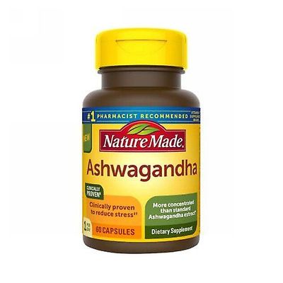 Nature Made Luonto Made Ashwagandha, 60 Count (1 kpl pakkaus)