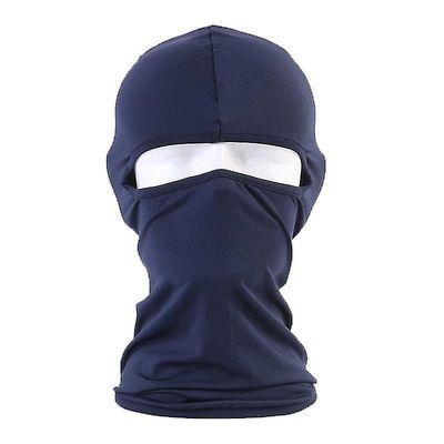 Varychmoo Ski Balaclava Fuld ansigtsmasker Cykler Motorcykel Hjelm Snood Hals Varmere Marineblå
