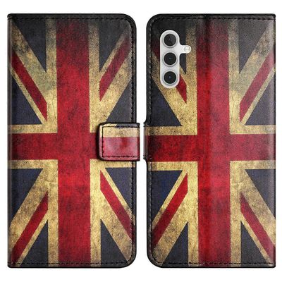 Samsung Galaxy A54 5G PU nahkakuviotulostus puhelimen kansi magneettinen suljin käännettävä jalusta lompakko foliokotelo Union Jack