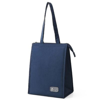 Bærbar madpakke vandtæt aluminiumsfolie studerende med madpakke taske (navy) 63