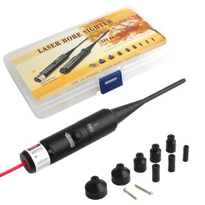 Unbrand Bore Sighter Kit for .22 til .50 kaliber med bæreboks Lett Bore Sighter for utendørs jakt