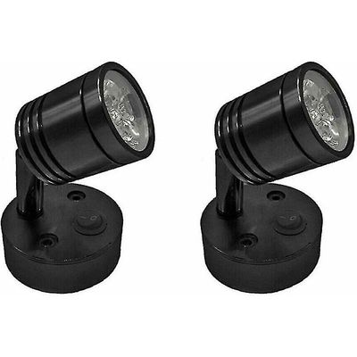 2 stk 12v Led punktlesing lys vegg nattbordlampe dimbar bryter bobil campingvogn sylinder fleksibel innvendig belysning for båtbobil (