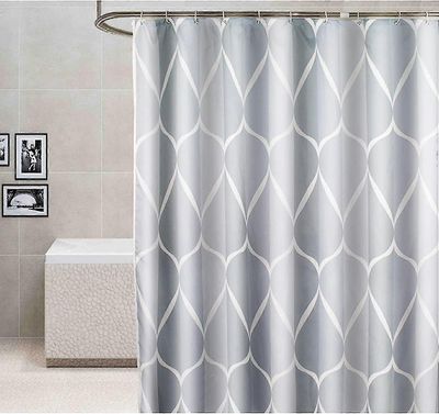 Suihkuverho 200x200cm, vedenpitävä pestävä homesuojattu polyesteri suihkuverhot harmaa