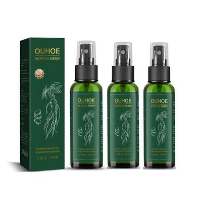 1-3kpl Red Ginseng Hair Regeneration Spray, Hyungang Korea Ginseng Hair Regrow 100ml 3PCS