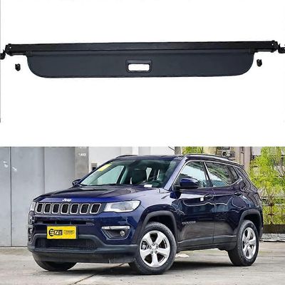 Auton sisäänvedettävät aurinkoverhot tavaratilan kannen pakettihylly, Jeep Compassille 2017-2021 Cargo Cover Parcel Shelf Privacy Cover -lisävarusteet