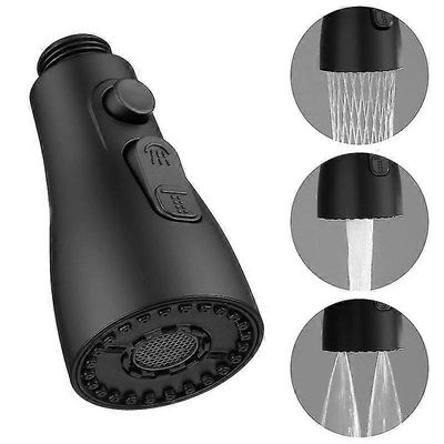 Keittiö Kylpyhuone Hana Vedä suihkupään vesisuihkun vaihtopää musta