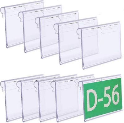 50kpl 80x42mm vähittäismyyntihintalappujen pidikkeet kirkas muovinäyttö