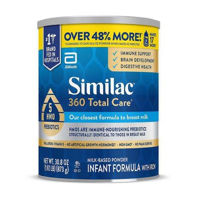 Similac 360 Total Care ei-GMO äidinmaidonkorvikejauhe - 30,8 unssia