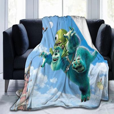 AB-Monster University Kast Blanket - Luury Shaggy Varm Fuzzy Fluffy Elegant Long Hair Vaskbar dekorasjon teppe for sofa, sofa og seng godt matchet ...