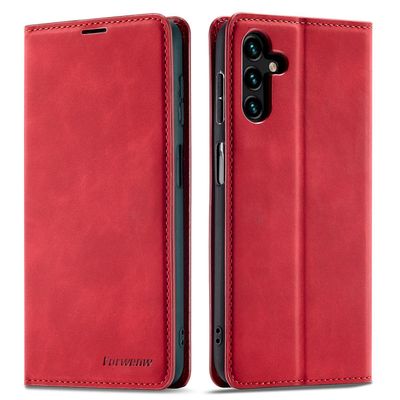 FORWENW fantasiasarja Samsung Galaxy S24+ -kotelolle ihokosketusjalusta puhelimen kansi - punainen Samsung Galaxy S24+