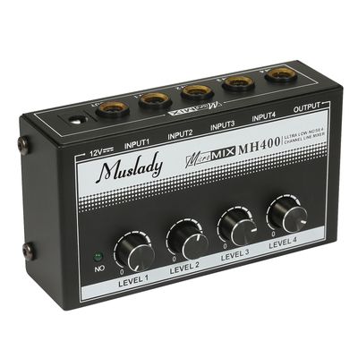 Allbestlife Muslady Mh400 Ultra støjsvag 4-kanals Line Mixer Mini Audio Mixer uk