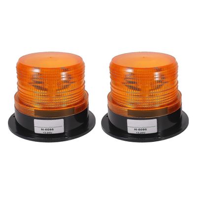 2 x keltainen led-majakka strobe hätävilkkuva valo varoitusvalo kuorma-auto 12v 24v y