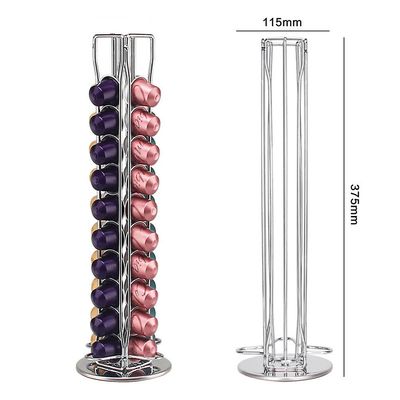 Ruili Universal Revolving Spiral 40 Kaffekapsler Pod Holder Stand Dispenser Rack